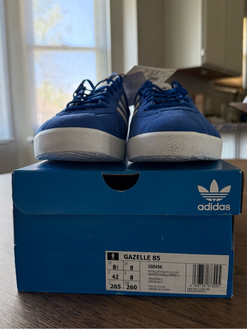 Adidas Gazelle 85 Royal Blue unisex W10/M8.5 - Picture 7 of 8